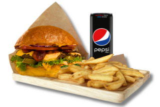 Burger Pepper Chorizo w zestawie