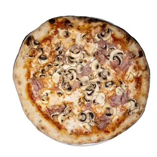 Pizza Jamón Dulce Y Champiñones