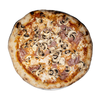 Pizza Jamón Dulce Y Champiñones