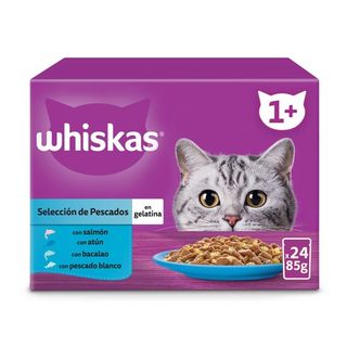Gato Multipack Pescado Whiskas, Sobres 24X85 Gr.