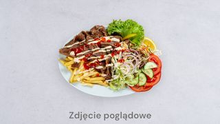 Kebab na talerzu