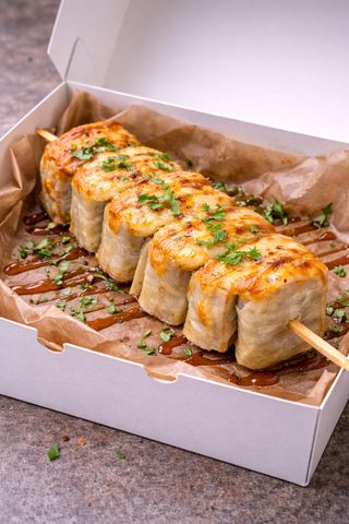 Burger Kebab cu Mozzarella la cuptor