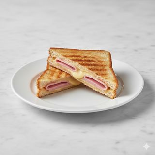 Bocadillo De Jamón York Y Queso Edam