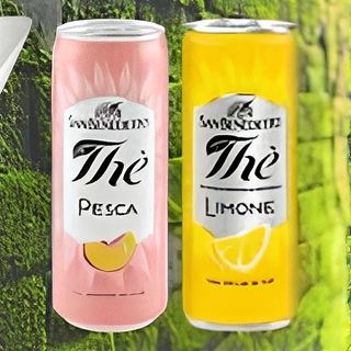 Tè alla pesca in lattina