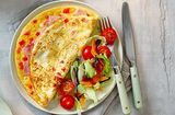 Omelette Charcuterie Avec Pain