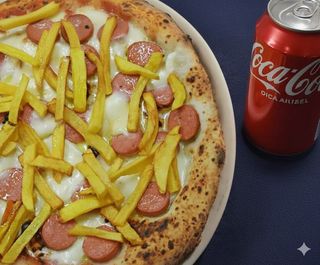 Wurstel e Patatine + Coca-Cola Lattina 330ml