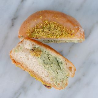 Crema de Pistacho con Glaseado y Pistacho Troceado