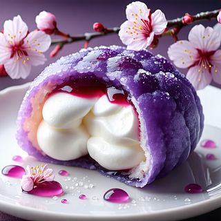 Daifuku panna patate viola - 1 pezzo