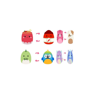 Jucarie de plus SQUISHMALLOWS Squad 19, Reversibila, 12 cm, diverse mo... [4185967]