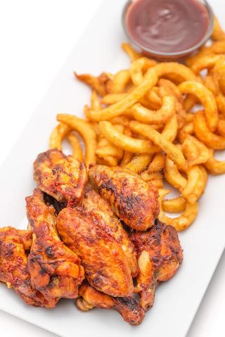 1/2 poulet grillé + frites