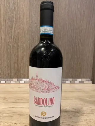 Vino rosso Bardolino cantina di Custoza 75 cl 12 % vol