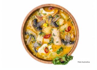 sopa de pollo con champiñones