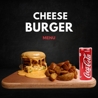 Menu Cheese Burger + Fries + Drink