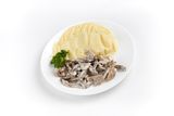 Бефстроганов с пюре