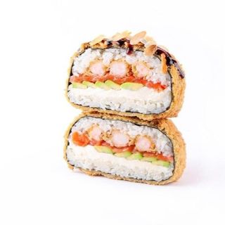 Суші бургер з лососем та креветкою (600 гр)