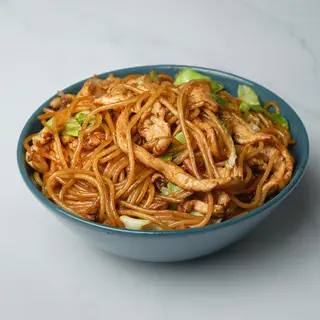 Wok piletina sa prženim rezancima