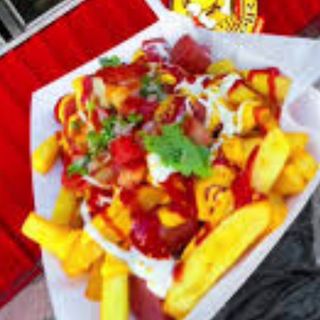 Patatas Con Pollo Crujiente