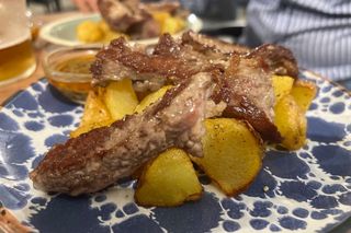 Lagarto Ibérico con Patatas Fritas