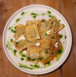 Ravioli duszoną wołowiną