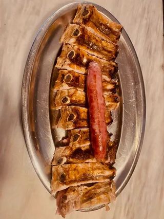 Piano de Porco Grelhado no Carvão