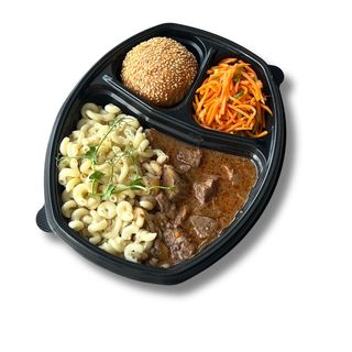 Ланч бокс №24 (гуляш+макароны)