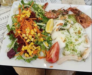 Sépia Con Langostinos