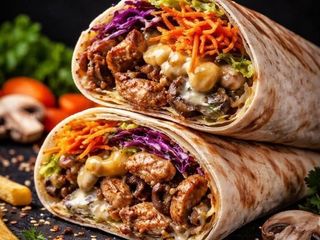 Шаурма Асорті  з курячим м'ясом