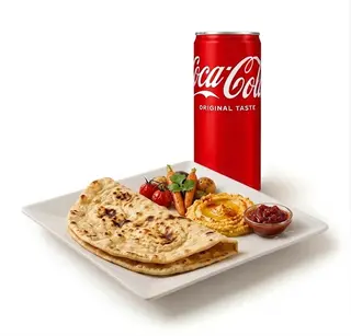 Chapati tandoori + Lattina Coca-Cola