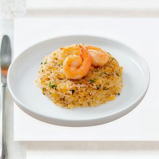 arroz frito con gambas