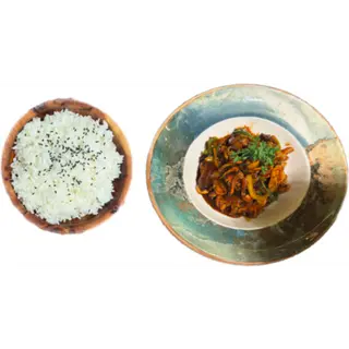  PLAT WOK SAUCE BASILIC   SAUMON