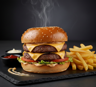 Double cheeseburger
