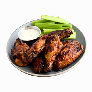 BBQ Chicken Wings + Side
