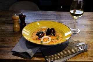 Risotto cu fructe de mare