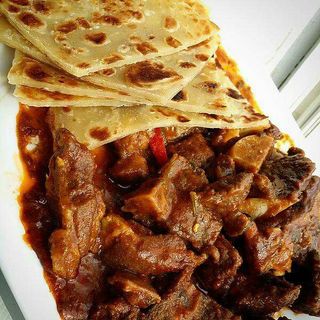 Chapati,Beef with Vegetables