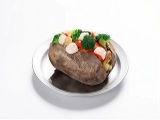 Warzywa z sosem  bazyliowym