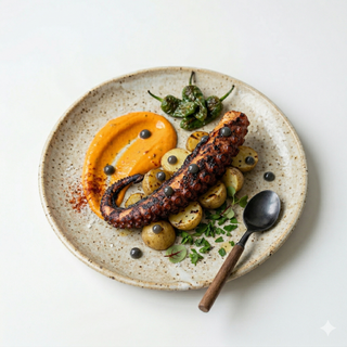 Tapa De Pulpo Con Mayonesa De Mojo