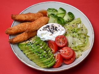 Боул з креветками темпура (500g)