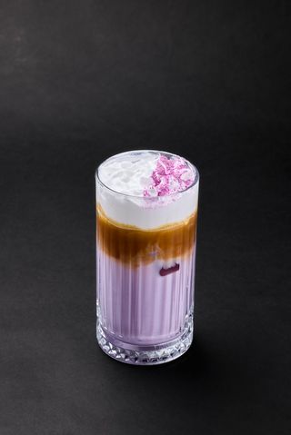 Ube Lavender Iced Latte Vegan