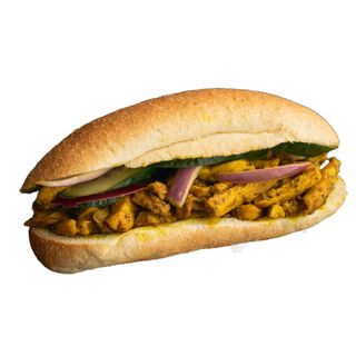 Bocata pollo curry