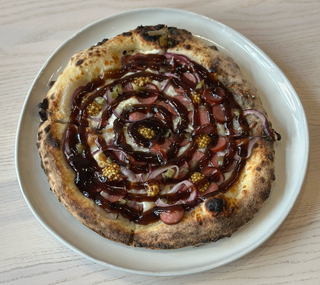 Піца ковбаски мисливські з гірчицею 22СМ