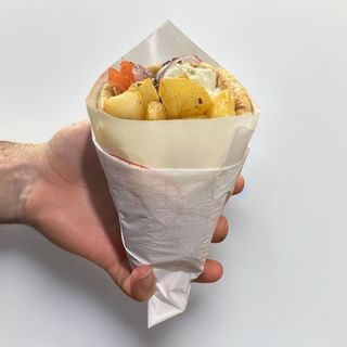 Pita con spiedino di pollo