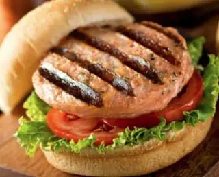 Salmon burger menù