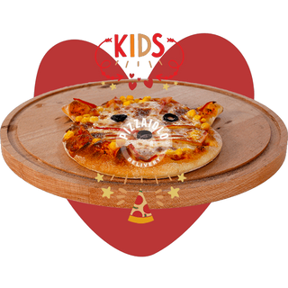 Pizza copii - Pisicuță si suc Cappy pulpy (330ml)