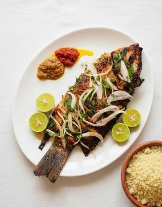 Poisson Carpe Braisé & Attiéké