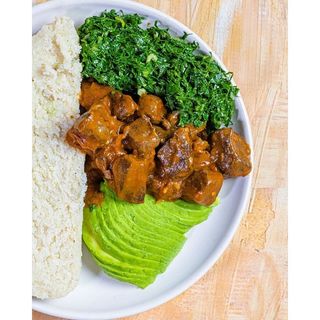 Ugali, Liver & Mboga