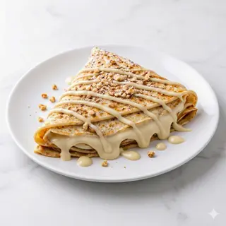 Crepe Con Chocolate Blanco