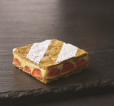 ჟოლოს ნაპოლეონი ვანილის კრემით