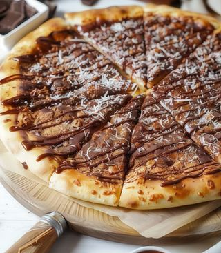 Pizza Al Chocolate Casera (Porción)