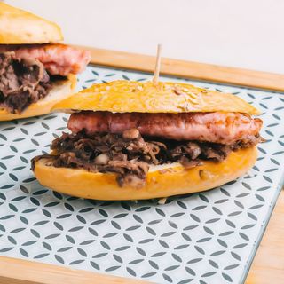 1/2 Bocadillo Blanco Y Negro