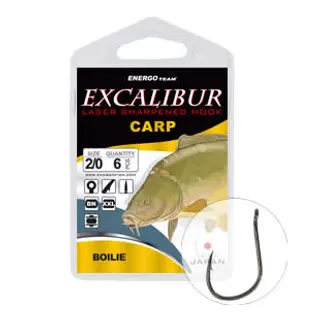 Carlige Excalibur Carp Boilies Bn Nr 2/0 (6buc/pliC ) 